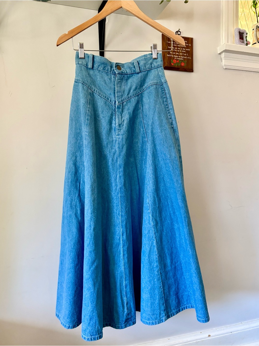 Heritage Blue Denim Maxi Skirt